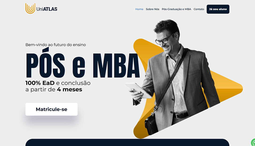 UniAtlas - Website Institucional